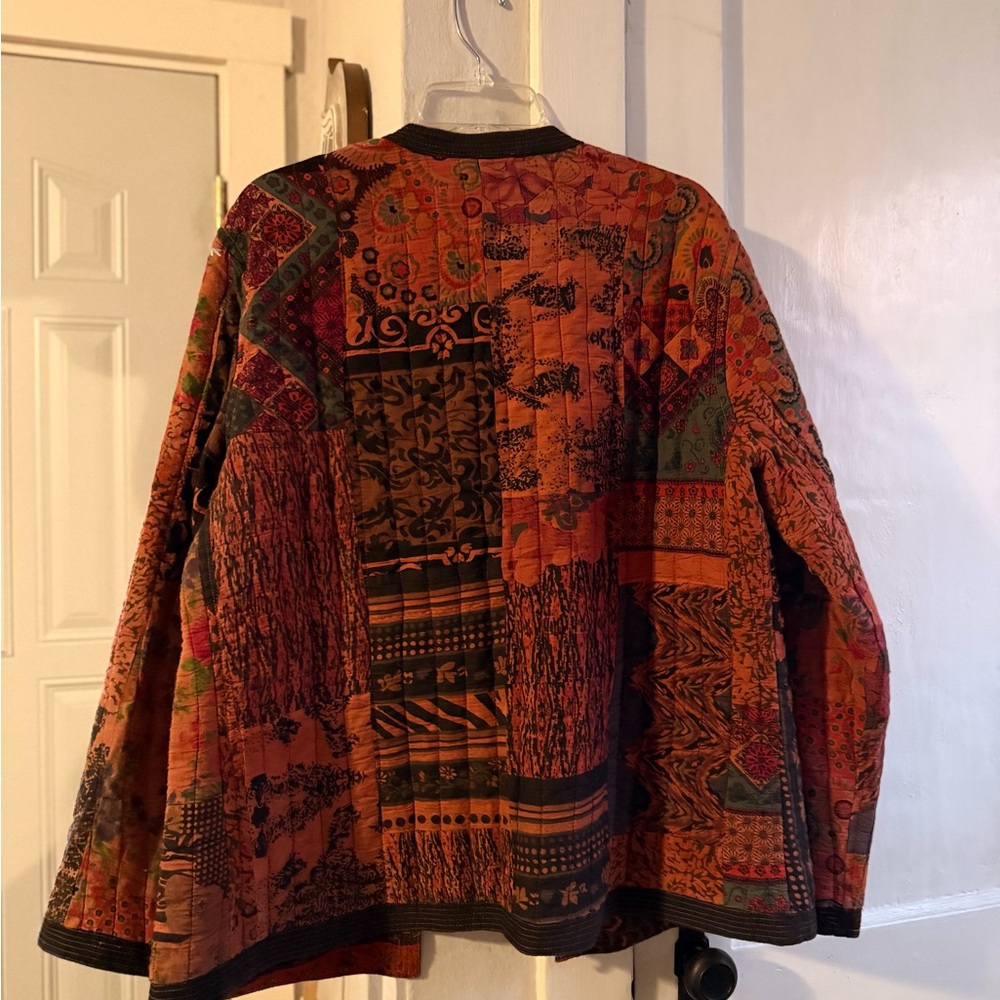 Chadwicks Multicolor Patchwork Blazer - image 3